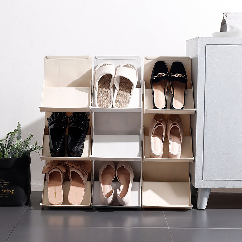 Shoe Rack Home Stackable Multi-layer Shoe Storage Shelf Organizer For Any Occasion Shoe Storage Space Saving - Boaties Collective