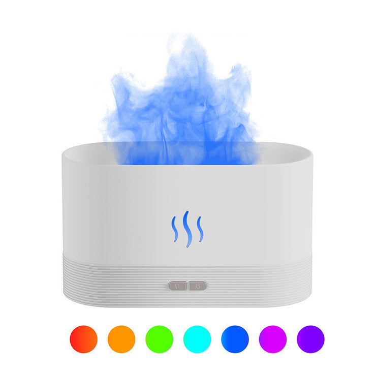 Aroma Diffuser With Flame Light Mist Humidifier Aromatherapy Diffuser With Waterless Auto-Off Protection For Spa Home Yoga Office - Boaties Collective
