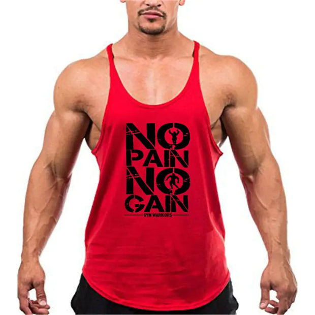 Brand Gym Stringer Tank Top Men Bodybuilding Clothing - Boaties Collective