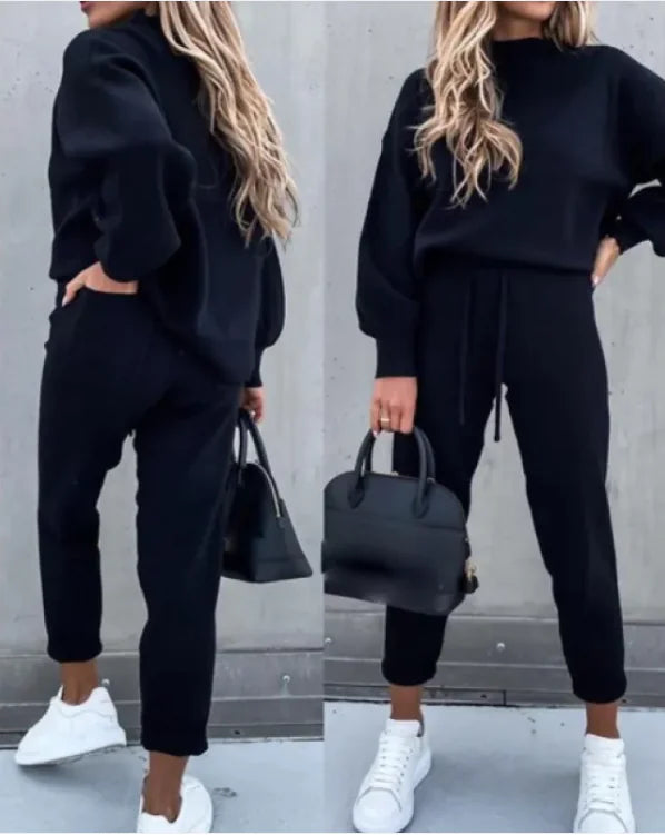 Casual Two-Piece Hoodie Set - Boaties Collective