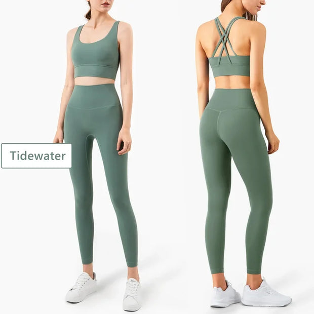 Seamless Yoga Set Gym Fitness Clothing Women Workout Set - Boaties Collective