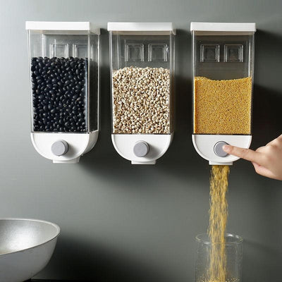 Wall-Mounted Kitchen Multi-Grain Sealed Jars - Boaties Collective