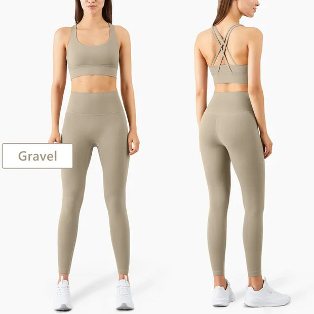 Seamless Yoga Set Gym Fitness Clothing Women Workout Set - Boaties Collective