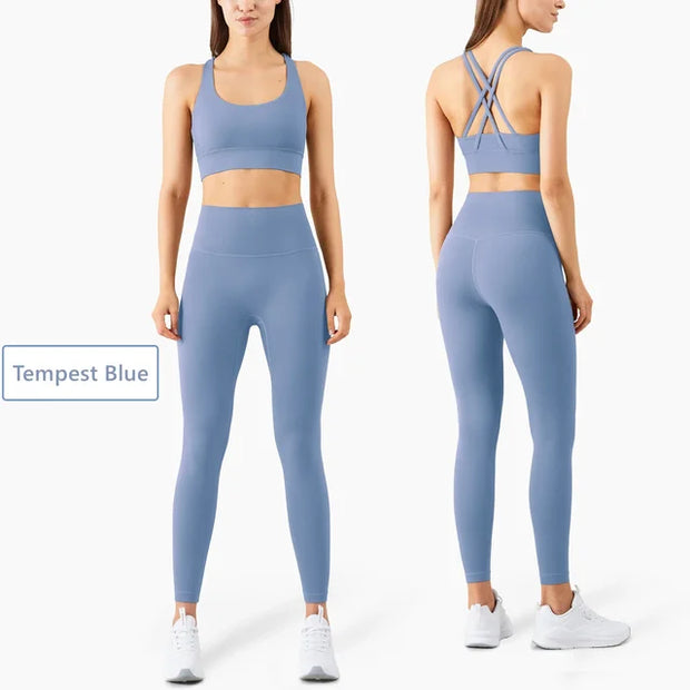Seamless Yoga Set Gym Fitness Clothing Women Workout Set - Boaties Collective