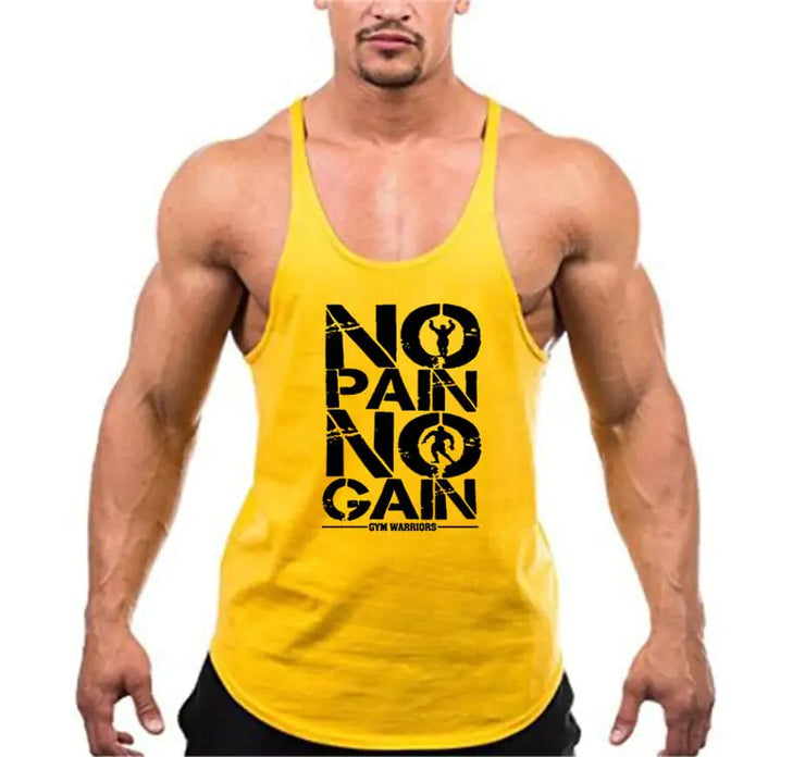 Brand Gym Stringer Tank Top Men Bodybuilding Clothing - Boaties Collective