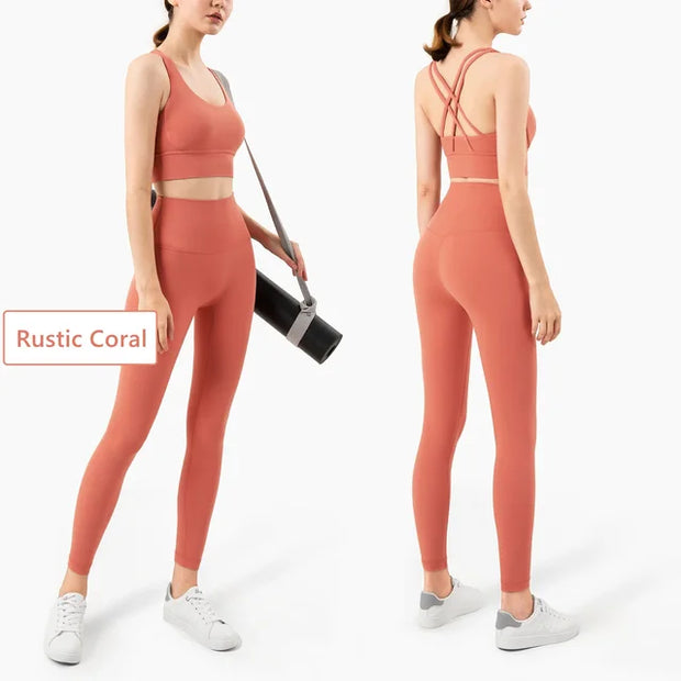 Seamless Yoga Set Gym Fitness Clothing Women Workout Set - Boaties Collective