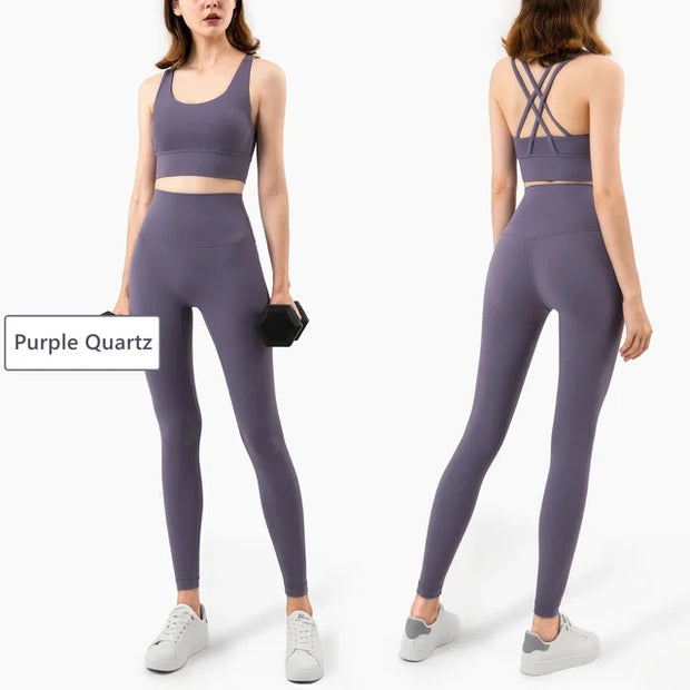 Seamless Yoga Set Gym Fitness Clothing Women Workout Set - Boaties Collective