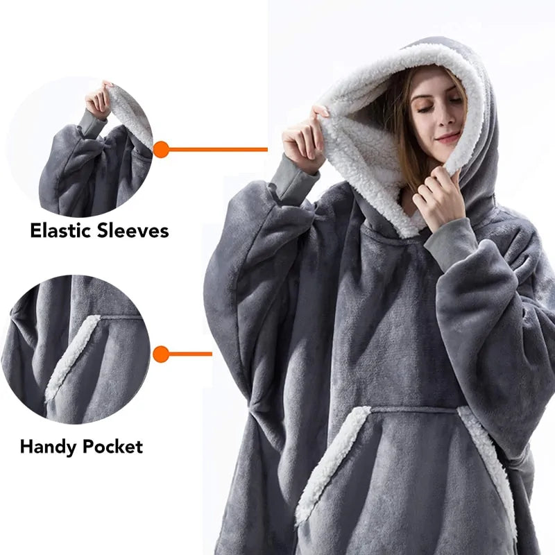 Winter Fleece Oversized Hoodie - Boaties Collective