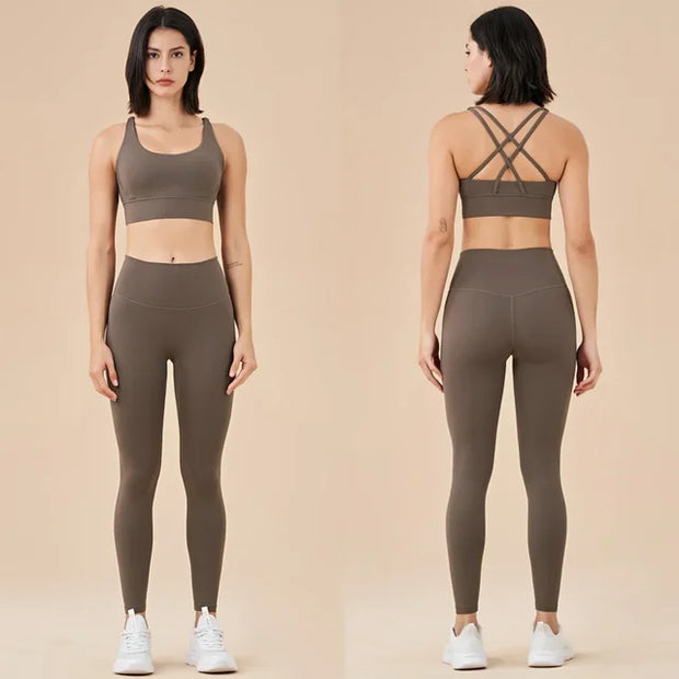 Seamless Yoga Set Gym Fitness Clothing Women Workout Set - Boaties Collective