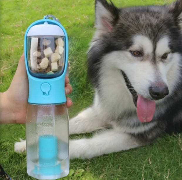 3-in-1 Pet Water & Food Bottle with Waste Bag Holder - Boaties Collective