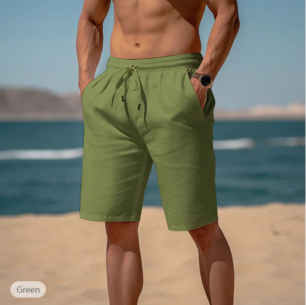 Drawstring Elastic Waist Straight Breathable Shorts - Boaties Collective