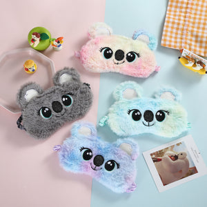 Cartoon Plush Embroidered Eye Mask Children Koala Cute - Boaties Collective