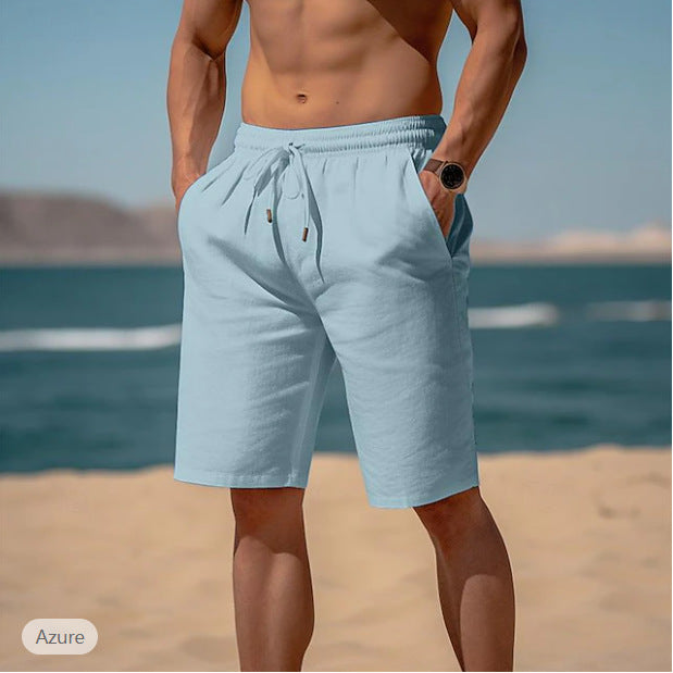 Drawstring Elastic Waist Straight Breathable Shorts - Boaties Collective