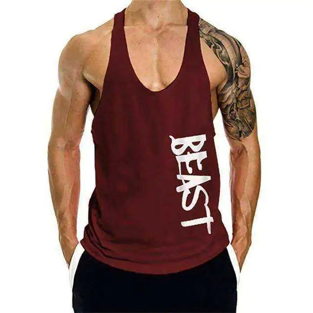 Beast Print Fitness Muscle Shirt - Boaties Collective