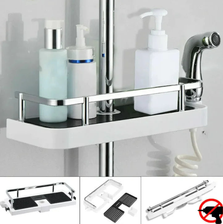 No Drilling Shower Caddy Rack Storage Organizer - Boaties Collective