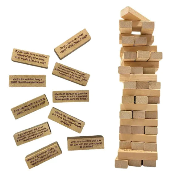 Building Blocks Icebreaker Couple Oath Wood Stacking - Boaties Collective