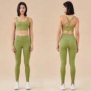 Seamless Yoga Set Gym Fitness Clothing Women Workout Set - Boaties Collective