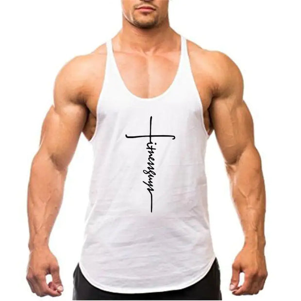 Brand Gym Stringer Tank Top Men Bodybuilding Clothing - Boaties Collective