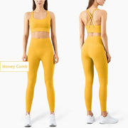 Seamless Yoga Set Gym Fitness Clothing Women Workout Set - Boaties Collective