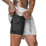 Men 2 in 1 Running Shorts Jogging Gym Fitness - Boaties Collective
