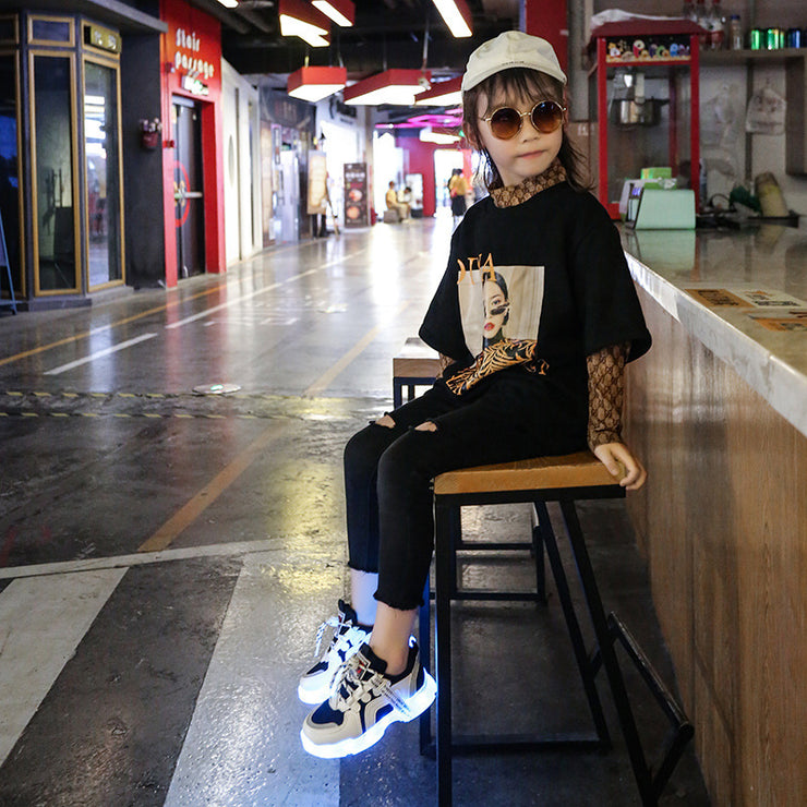 Colorful Children's Luminous Shoes, Girls' Luminous Shoes, Boys' Luminous Shoes - Boaties Collective