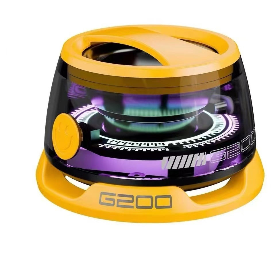 Portable Bluetooth Speaker G200 RGB Lighting Speaker BT5.3 Mini Sound Box 7 Hours Playback Magnetic Phone Holder