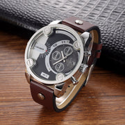 Large Dial Quartz Watch Calendar Belt Style Men's Wrist Watch - Boaties Collective