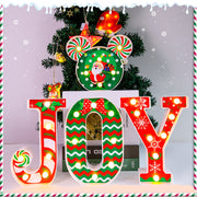 Merry Christmas Letter Light JOY Decorative Letters Decoration Christmas Home Party Desktop Ambience Light - Boaties Collective