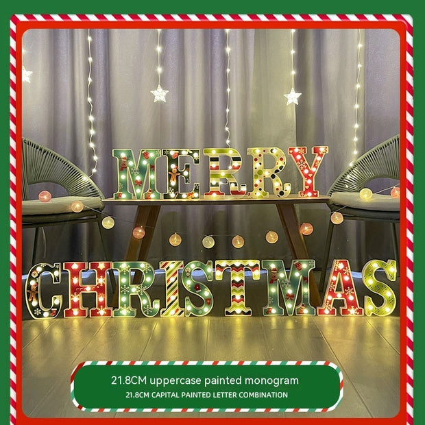 Color Printing Led Merry Christmas Letter Lights - Boaties Collective
