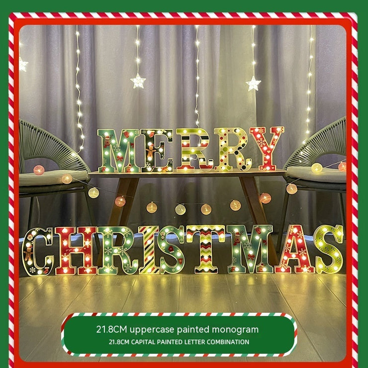 Color Printing Led Merry Christmas Letter Lights - Boaties Collective