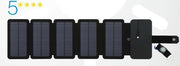 Outdoor Folding Solar Panel Charger Portable 5V 2.1A USB Output Devices Camp Hiking Backpack Travel Power Supply For Smartphones - Boaties Collective