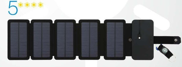 Outdoor Folding Solar Panel Charger Portable 5V 2.1A USB Output Devices Camp Hiking Backpack Travel Power Supply For Smartphones - Boaties Collective
