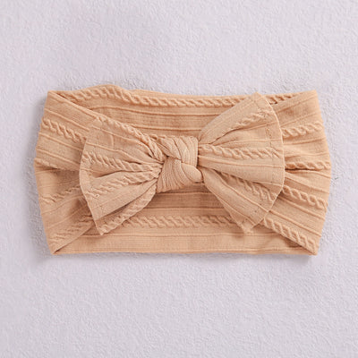 Baby Hair Accessories Elastic Head Bandwidth Edge Nylon Bow Headband For Children - Boaties Collective