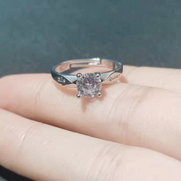 Couple Couple Rings Open Mouth White Gold Plated Men And Women - Boaties Collective