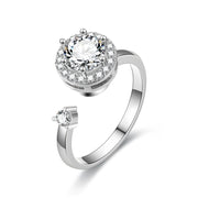 Turnable Rings Eyes Flowers Anxiety Rings For Women Fidget Spinner Ring Jewelry - Boaties Collective