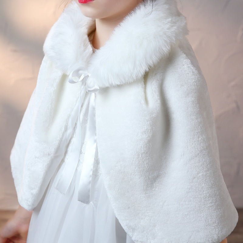 Children's Cape Fur Shawl Show Going Out - Boaties Collective