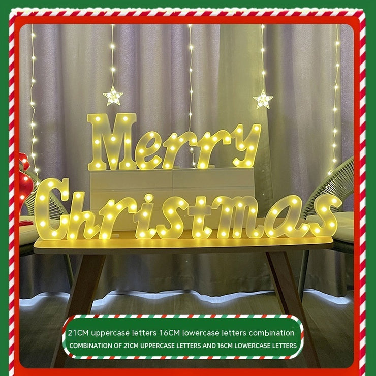 Color Printing Led Merry Christmas Letter Lights - Boaties Collective
