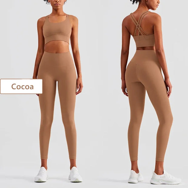 Seamless Yoga Set Gym Fitness Clothing Women Workout Set - Boaties Collective