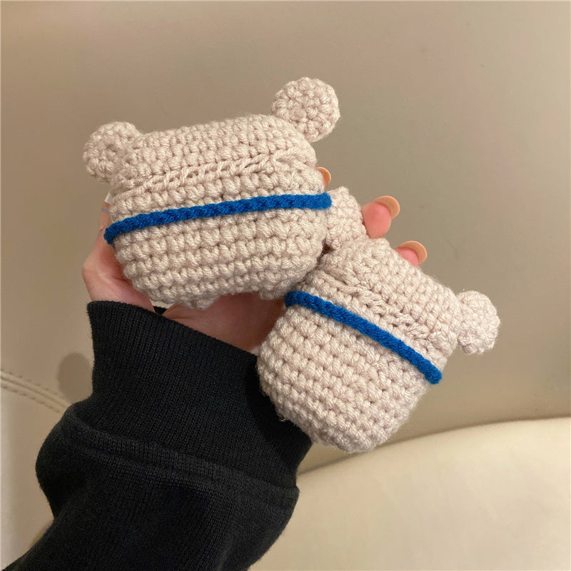 Homemade Handmade Knit Backpack Koala Bear Earphone Cover - Boaties Collective