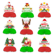 Christmas Honeycomb Decoration Table Decoration Theme Party Supplies Decorations - Boaties Collective