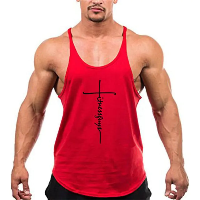 Brand Gym Stringer Tank Top Men Bodybuilding Clothing - Boaties Collective