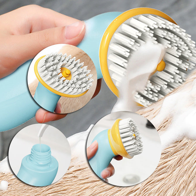 New Hand-held Pet Bath Brush Bath Brush Cleaning Pet Shower Hair Grooming Cmob Dog Cleaning Tool Pet Supplies - Boaties Collective