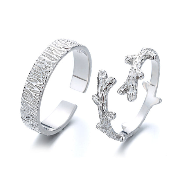 Tree And Vine Couple Rings For Men And Women - Boaties Collective