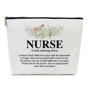 Nurse Appreciation Gifts Makeup Bag Nurse Gifts for Women Nurses Week Gifts Registered Nurse RN Gifts Nurse Practitioner Gifts A Truly Amazing Nurse is Hard to Find Makeup Cosmetic Bag for Purse - Boaties Collective