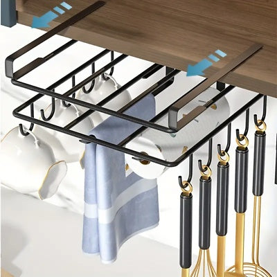 Under Shelf Storage Rack Home Kitchen Hanging Cabinet Cutting Board Organizer - Boaties Collective