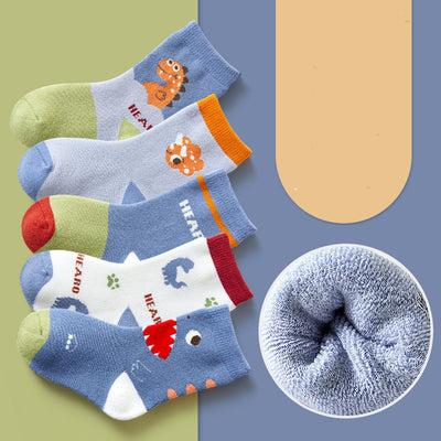 Cartoon Boys And Girls Winter Thickened Cotton Socks In The Tube - Boaties Collective