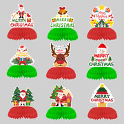 Christmas Honeycomb Decoration Table Decoration Theme Party Supplies Decorations - Boaties Collective
