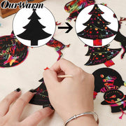 OurWarm 21pcs Magic Color Scratch Card Christmas Tree Orname - Boaties Collective