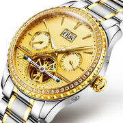 Men's Watch Automatic Mechanical Watch Hollow Waterproof Fashion Luminous Wrist 8731 - Boaties Collective