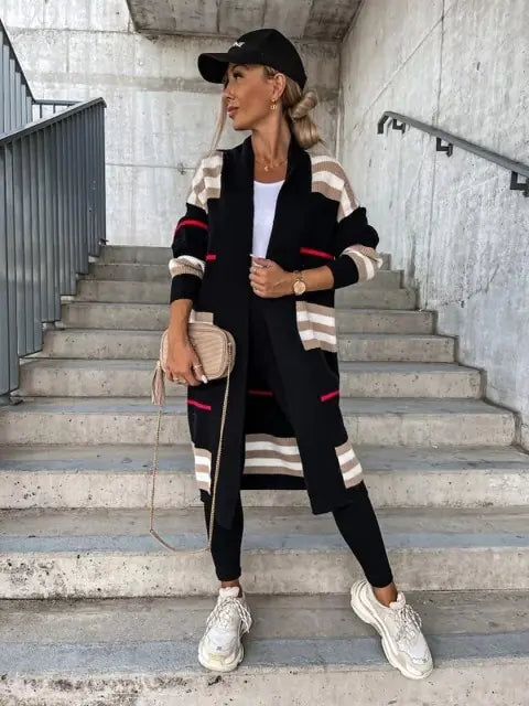 Women Stripe Sweater Casual Wear - Boaties Collective